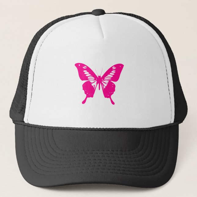 Boné Borboleta Rosa (Frente)