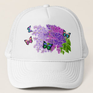 Boné Borboletas & Lilacs