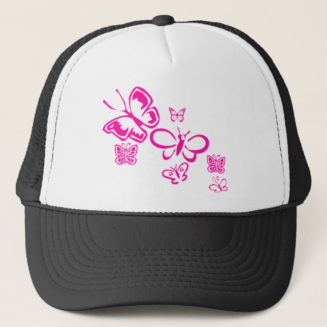Boné Borboletas Rosa (Frente)