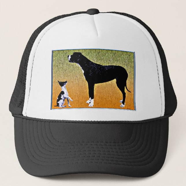 Boné Borda gráfica contemporânea. (Frente)