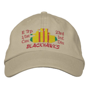 Boné Bordado 1/1st Cav. 2ó Chapéu bordado Sheridan do Div M55