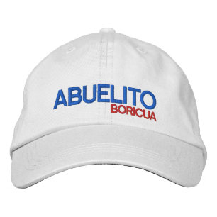 Boné Bordado Abuelito Boricua: Porto Rico