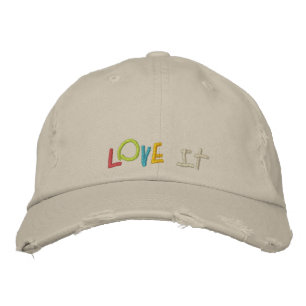Boné Bordado Adoro Chapéus De Bordados Personalizados