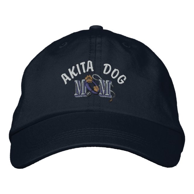 Boné Bordado Akita Dog MOM (Frente)