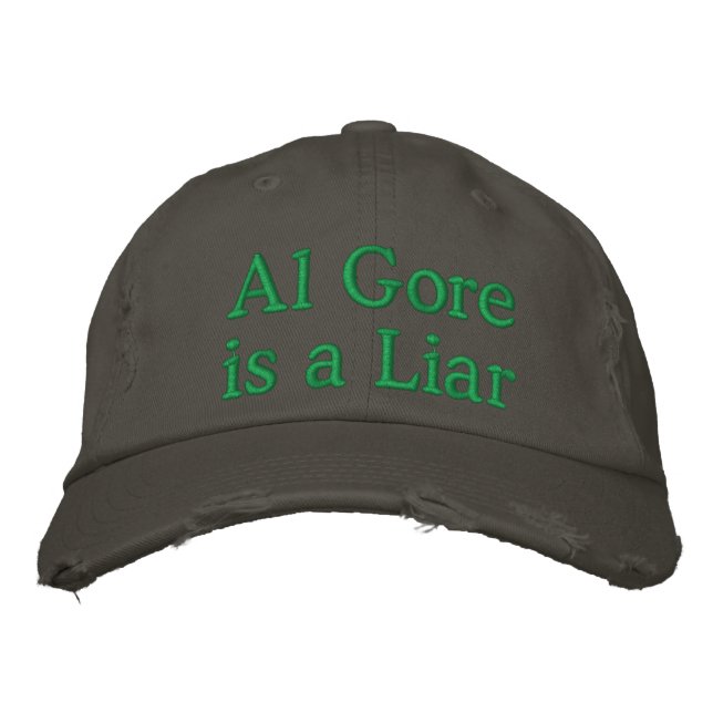 Boné Bordado Al Gore é um LIAR (Frente)