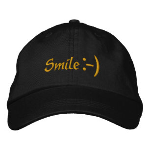 Boné Bordado Apenas Sorria O Ícone Do Sorriso