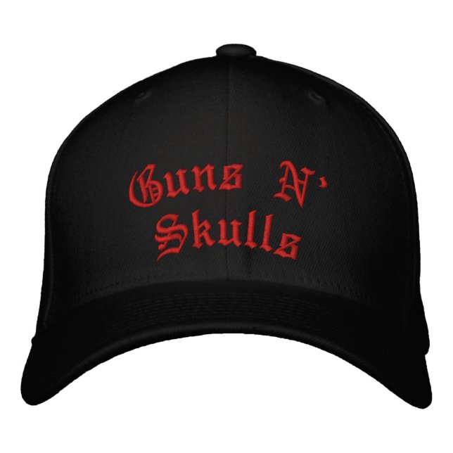 Boné Bordado Armas N' Skulls (Frente)