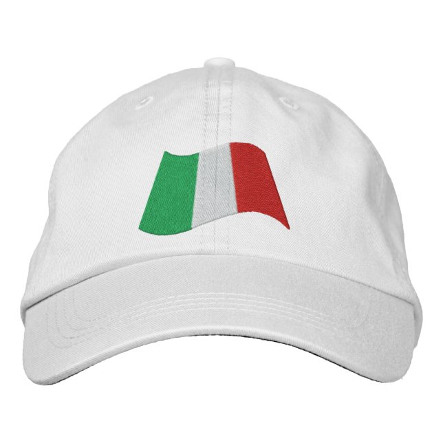 Boné Bordado Bandeira Italiana (Frente)