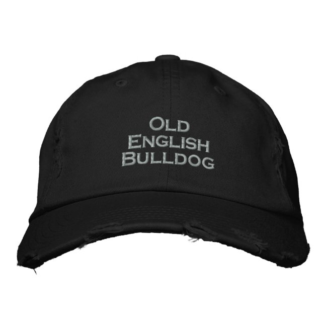Boné Bordado Baseballcap Old Bulldog Inglesa (Frente)