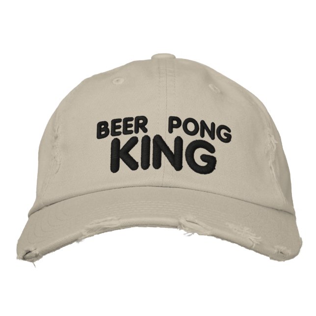 Boné Bordado Beer Pong King (Frente)