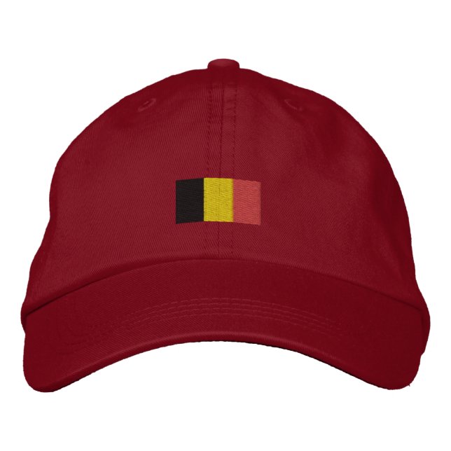 Boné Bordado Belgium Flag Hat - Belga Flag Hat (Frente)