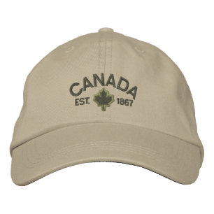 Boné Bordado Bordado canadense Canadá do aniversário