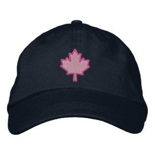 Boné Bordado Bordado canadense folha de bordo bordada