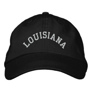 Boné Bordado Bordado do Estado da Louisiana