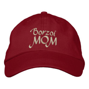 Boné Bordado Borzoi Dog MOM