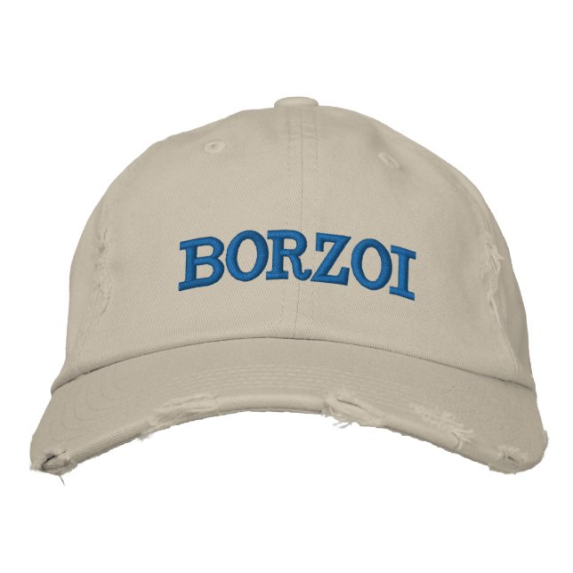 Boné Bordado Borzoi Toca Bordada (Frente)