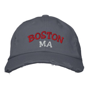 Boné Bordado Boston, MÃES bordou o chapéu