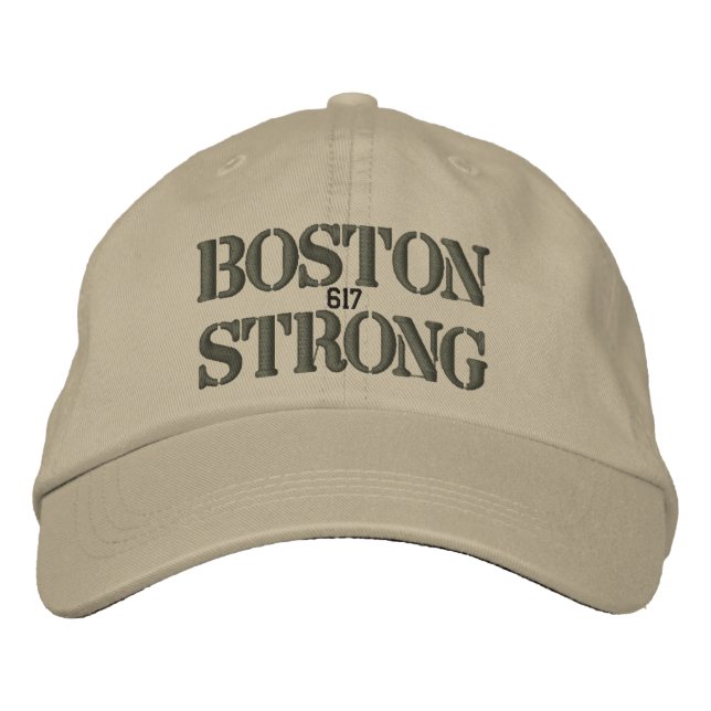 Boné Bordado Boston Strong 617 (Frente)