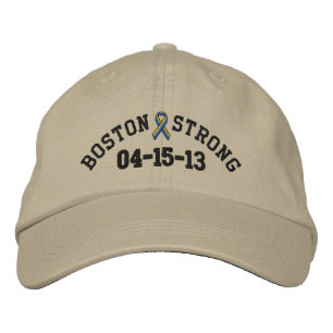 Boné Bordado Boston Strong Ribbon 04-15-13 Embroidery Cap