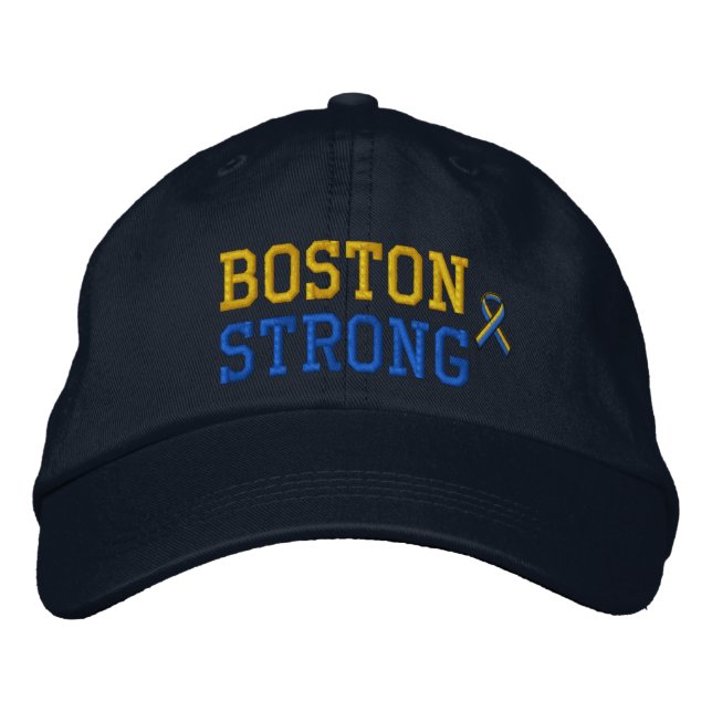 Boné Bordado Boston Strong Ribbon Edition (Frente)