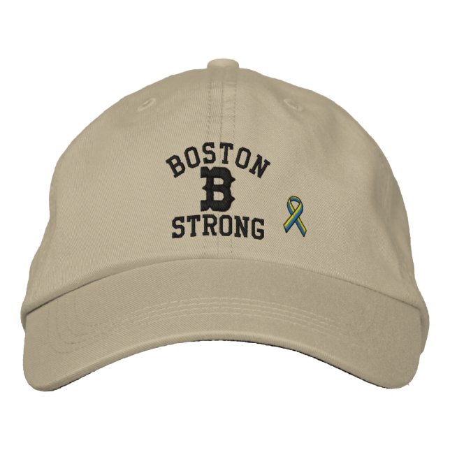 Boné Bordado Boston Strong Ribbon Edition (Frente)