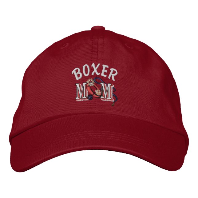 Boné Bordado Boxer Dog MOM (Frente)