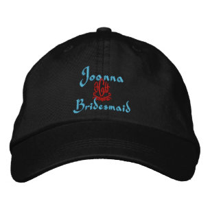 Boné Bordado Bridesmaid Wedding Black