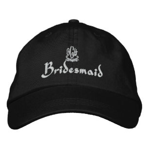 Boné Bordado Bridesmaid Wedding I Black