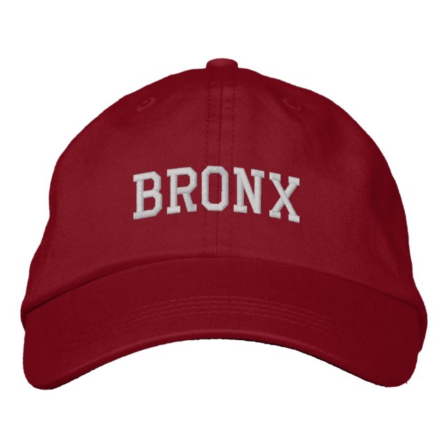 Boné Bordado Bronx - Chapéu Ajustável Personalizado (Frente)