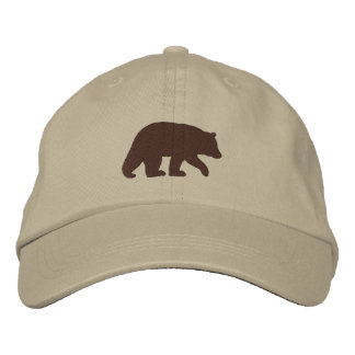 Boné Bordado Brown Bear Silhouette | Natureza selvagem
