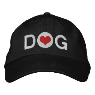 Boné Bordado Cão do coração do amor