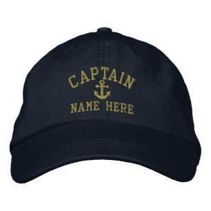 Boné Bordado Capitão - customizável