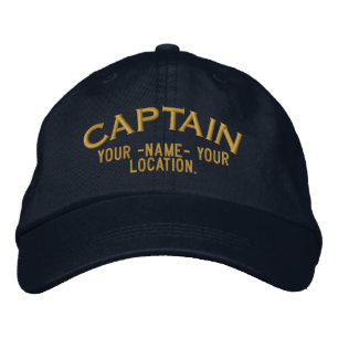 Boné Bordado Capitão Hat do Mar Personalizado