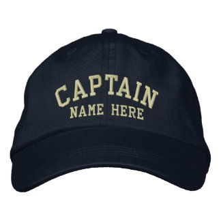 Boné Bordado Capitão - personalizável