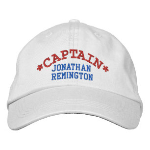 Boné Bordado CAPTAIN Personalizado Nome SobrenomeChapéu Ajustáv