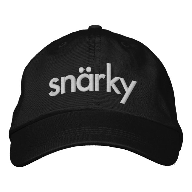 Boné Bordado Chapéu Ajustável Embroborado Snarky (Frente)