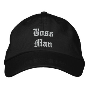 Boné Bordado Chapéu Ajustável Personalizado Boss Man