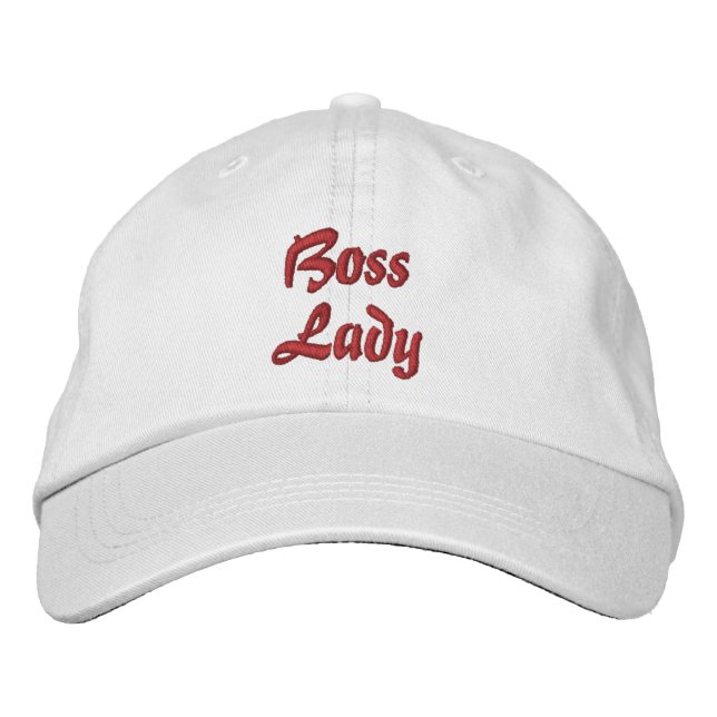 Boné Bordado Chapéu Ajustável Personalizado Dama Chefe (Frente)