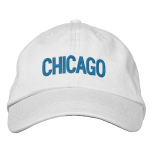 Boné Bordado Chapéu Ajustável Personalizado de Chicago