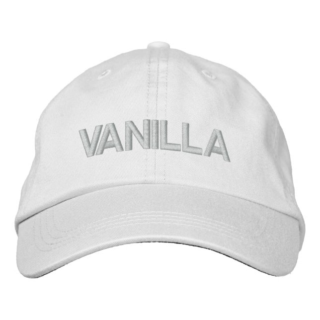 Boné Bordado Chapéu ajustável personalizado - VANILLA (Frente)