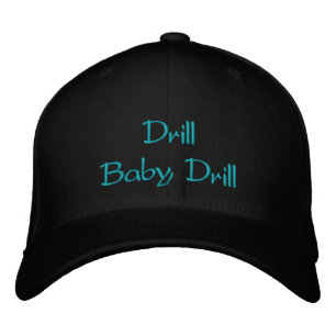 Boné Bordado Chapéu bordado com Drill Baby Drill