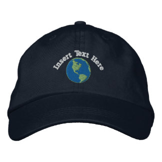 Boné Bordado Chapéu bordado da Terra Personalizado