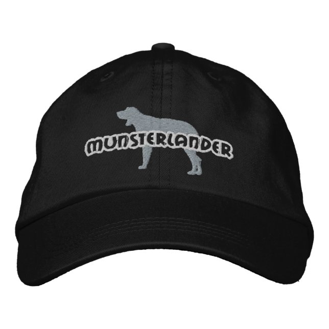Boné Bordado Chapéu bordado de Silhouette Munsterlander (Frente)