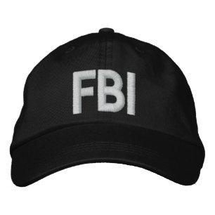 Boné Bordado Chapéu bordado do FBI