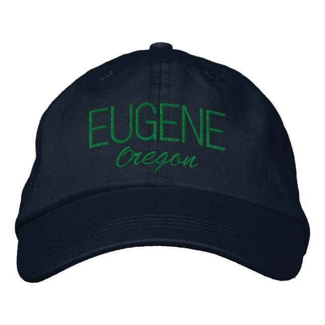 Boné Bordado Chapéu Bordado Eugene Oregon (Frente)