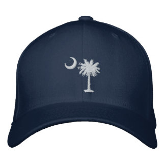 Boné Bordado Chapéu Bordado Lua Palmetto Branca