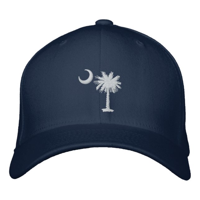 Boné Bordado Chapéu Bordado Lua Palmetto Branca (Frente)