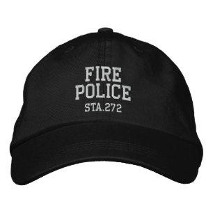 Boné Bordado chapéu da polícia de incêndio