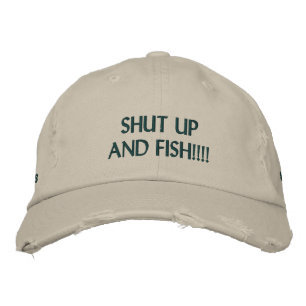 Boné Bordado Chapéu de Pesca Engraçado
