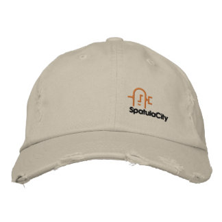 Boné Bordado Chapéu duro da cidade da espátula